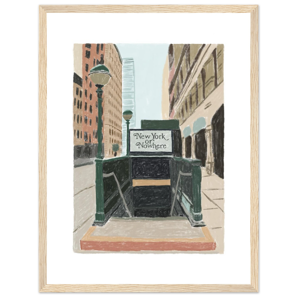 New Yorker or nowhere encadrée en décoration murale – ADR Gallery