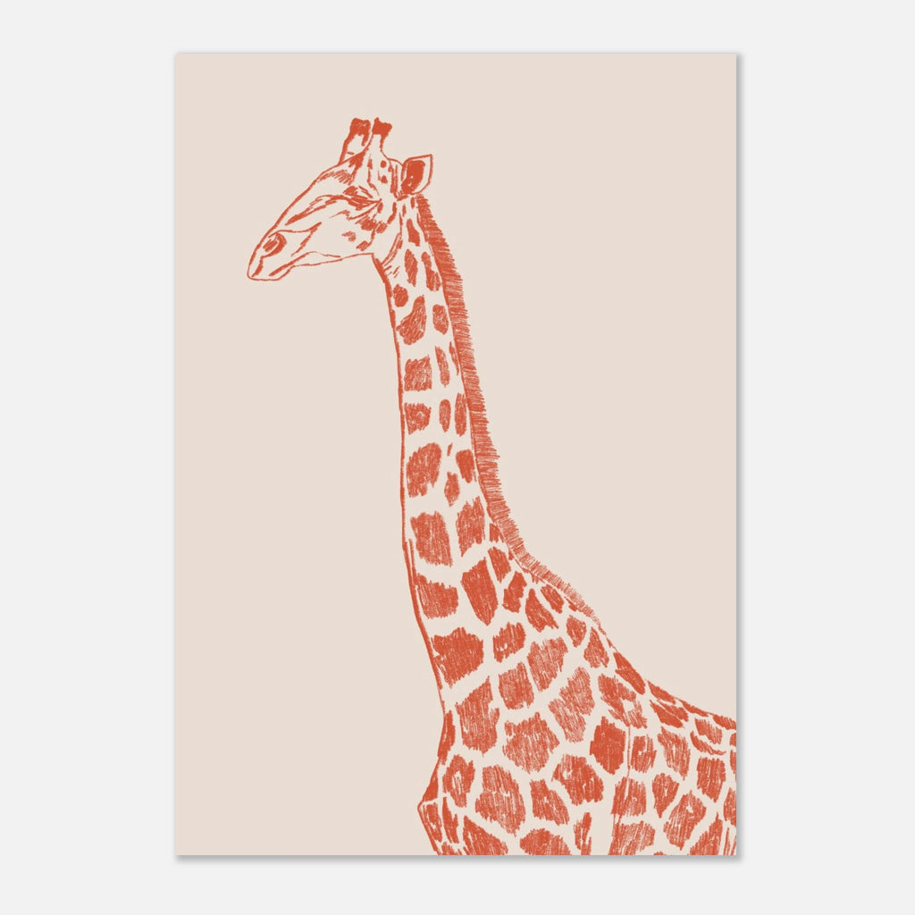 La grande girafe version couleur dans une chambre d'enfant