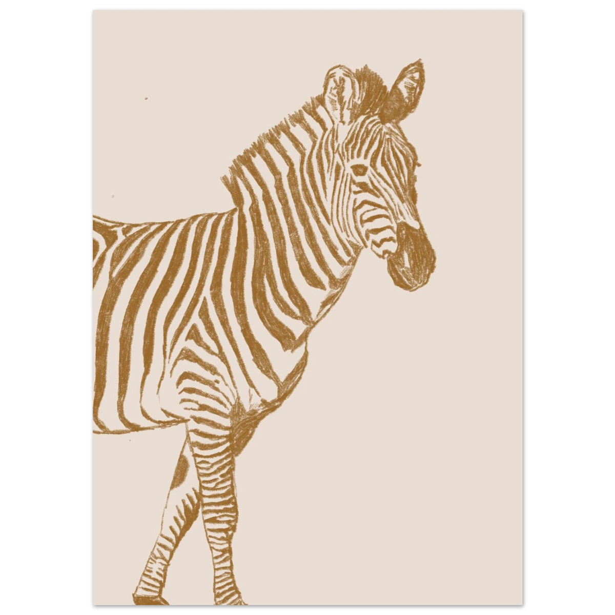 Le grand zèbre version couleur, idée cadeau de naissance poétique
