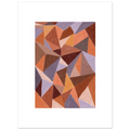 Patchwork N°4 au mur, art mural abstrait d'Aude de Riberolles