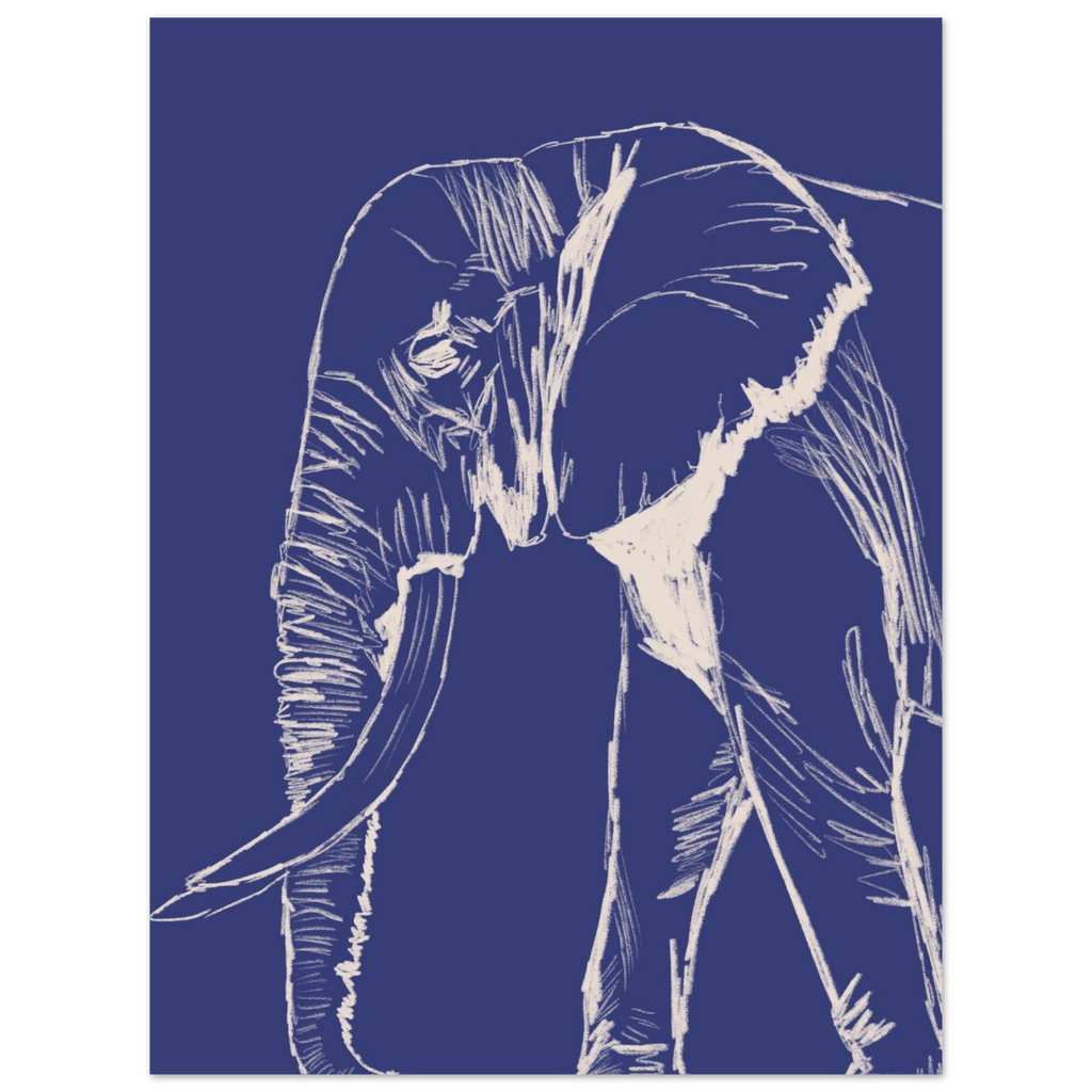 L'éléphant version bleu, idée cadeau de naissance – ADR Gallery