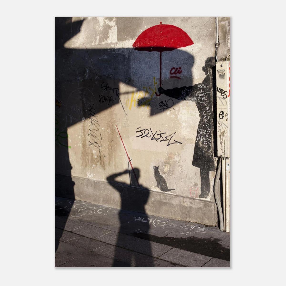 Paris, Rue du Chat qui Pêche, affiche photo en décoration urbaine – Mohamed Khalil