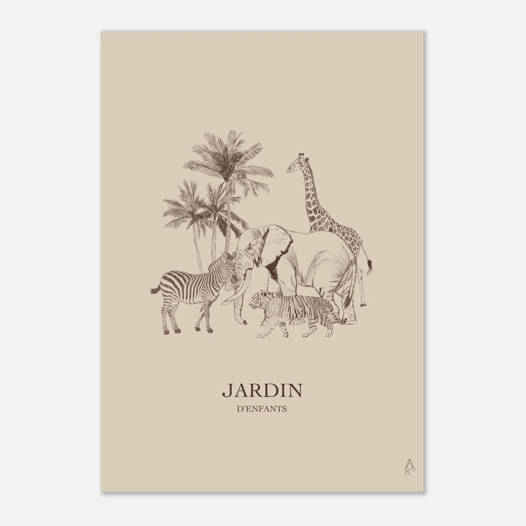 Jardin d'Enfants version marron en décoration murale – ADR Gallery