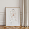 Affiche Fashion show N°1, illustration mode minimaliste d'Aude de Riberolles