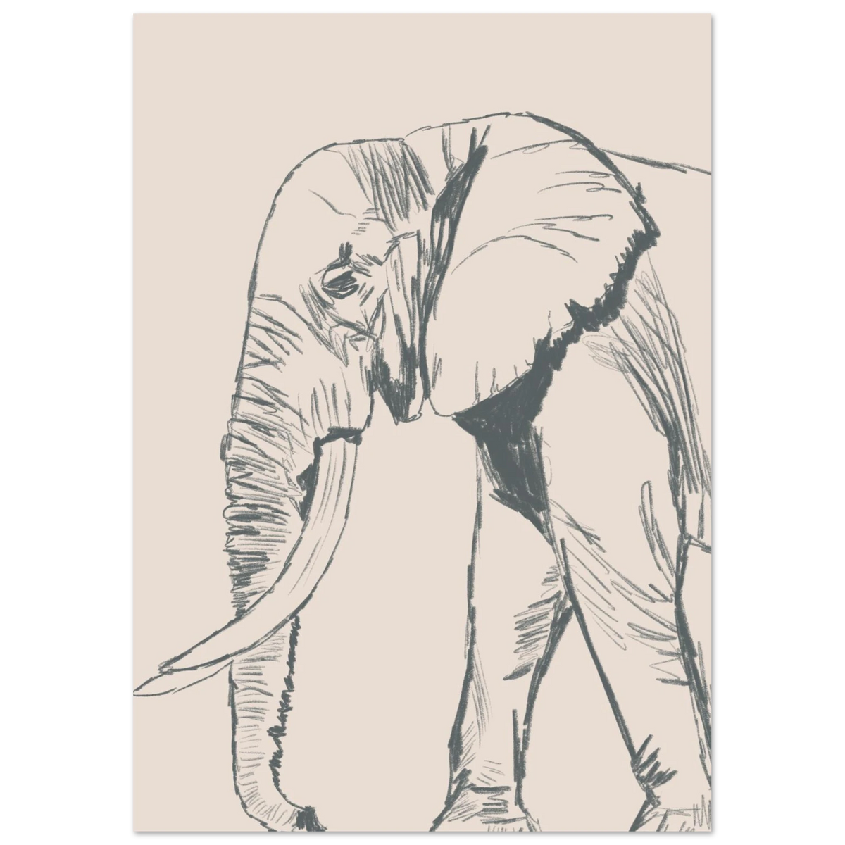 Le grand éléphant version couleur, idée cadeau de naissance poétique
