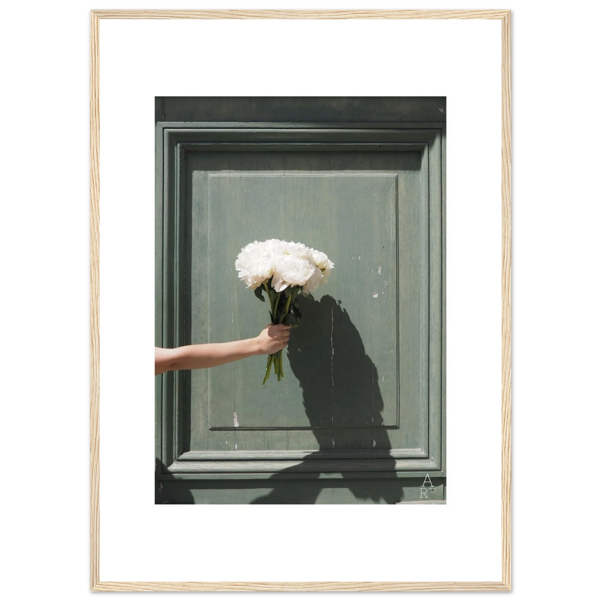 Le bouquet, ombre graphique du bouquet – photographie d'Aude de Riberolles