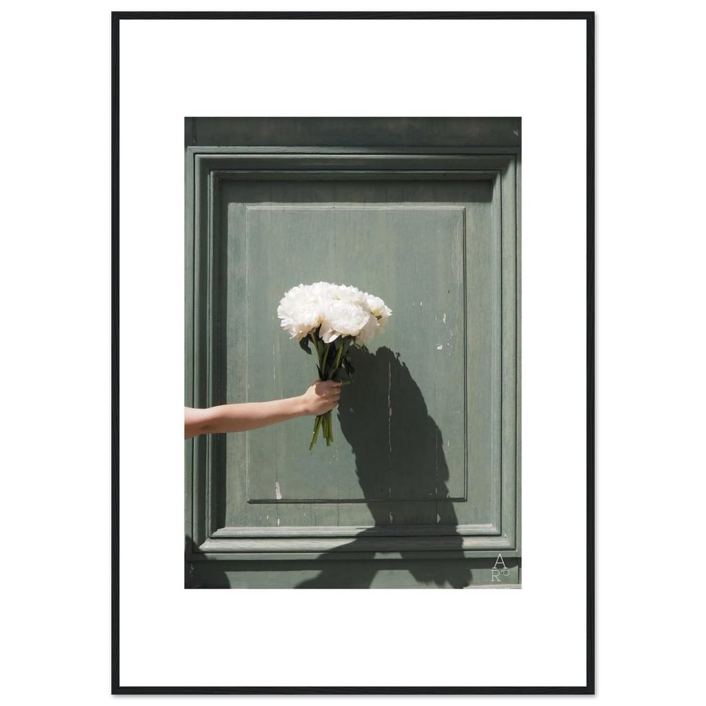 Le bouquet, photo d'art encadrée jouant sur la lumière – Aude de Riberolles