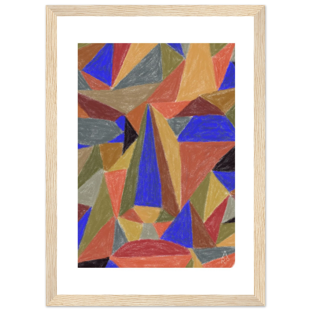 The Face Patchwork N°1 encadrée en art mural – ADR Gallery