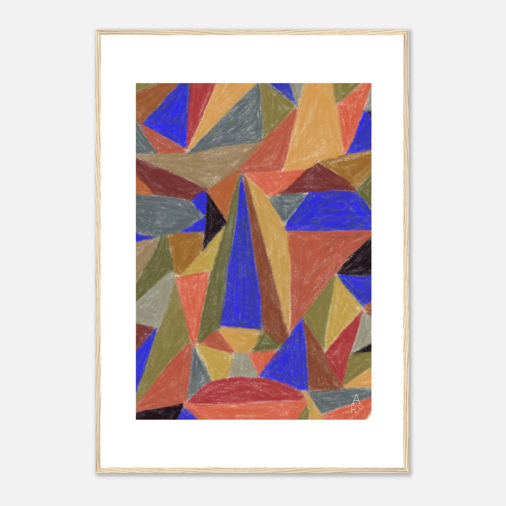 Affiche encadrée d'art mural The Face Patchwork N°1, collection Patchwork N°1