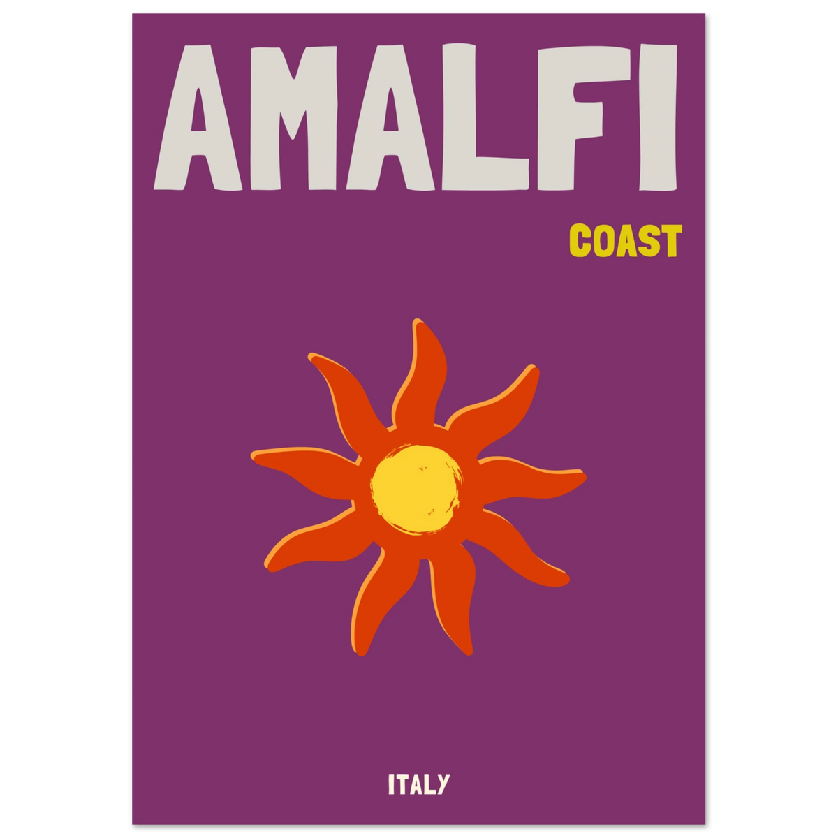 Affiche Amalfi Coast, décoration murale voyage – visuel 3