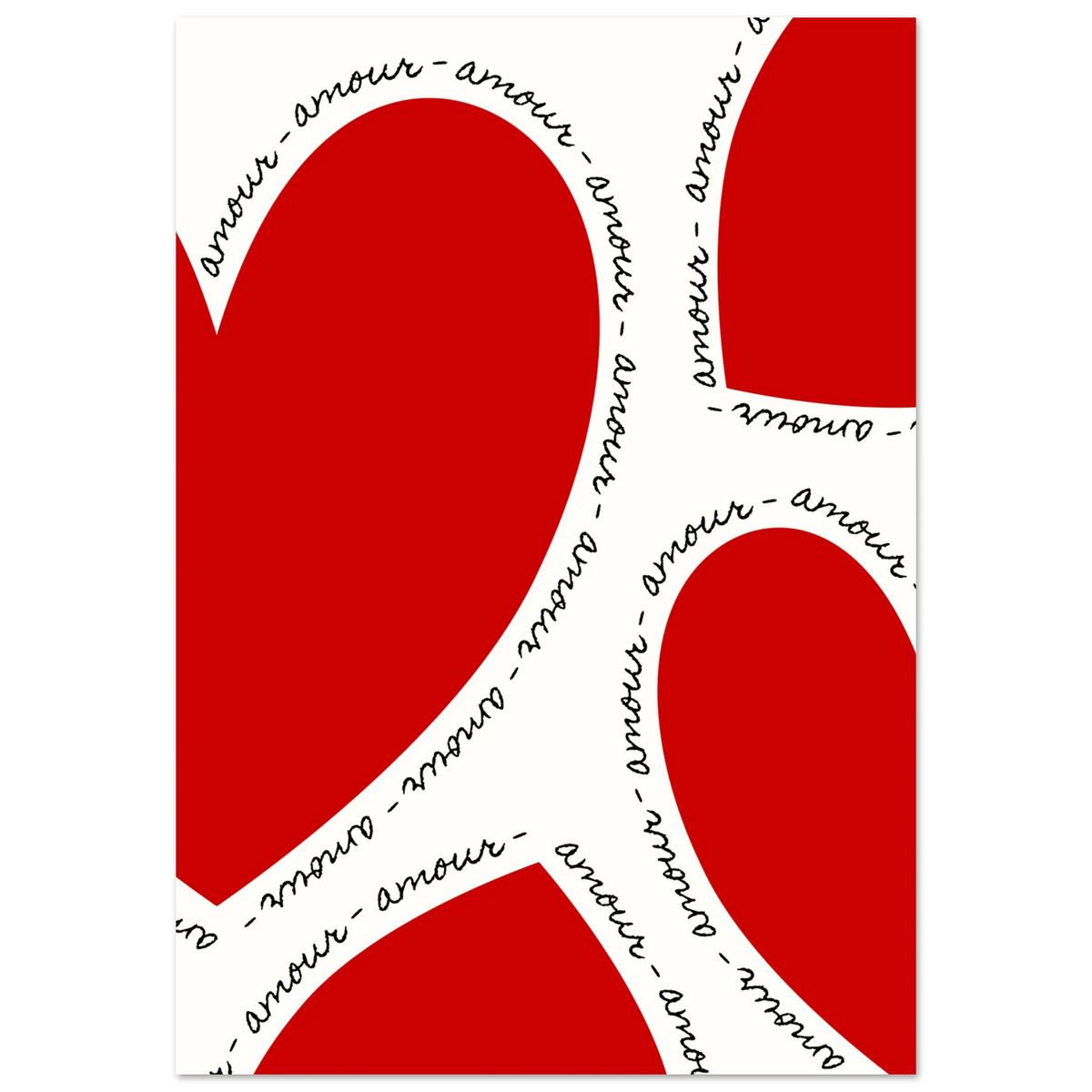 Affiche typographique « AMOUR », ADR Gallery – visuel 2