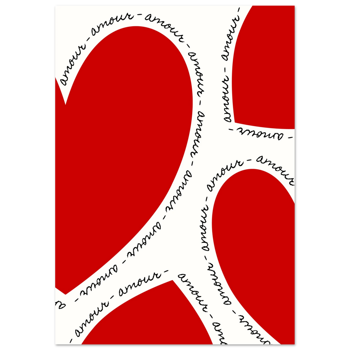 Affiche typographique « AMOUR », ADR Gallery – visuel 4
