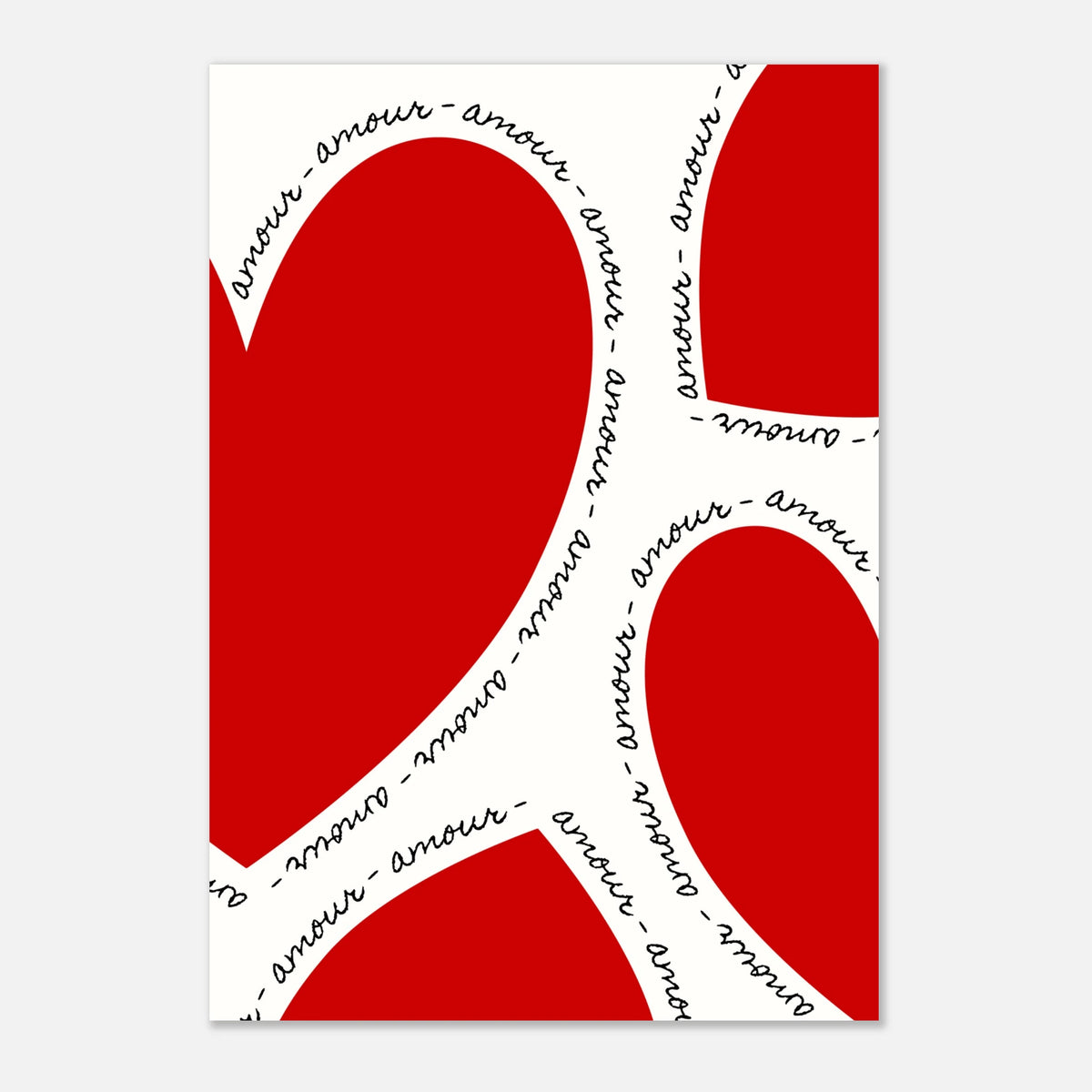 Affiche typographique « AMOUR », ADR Gallery – visuel 5