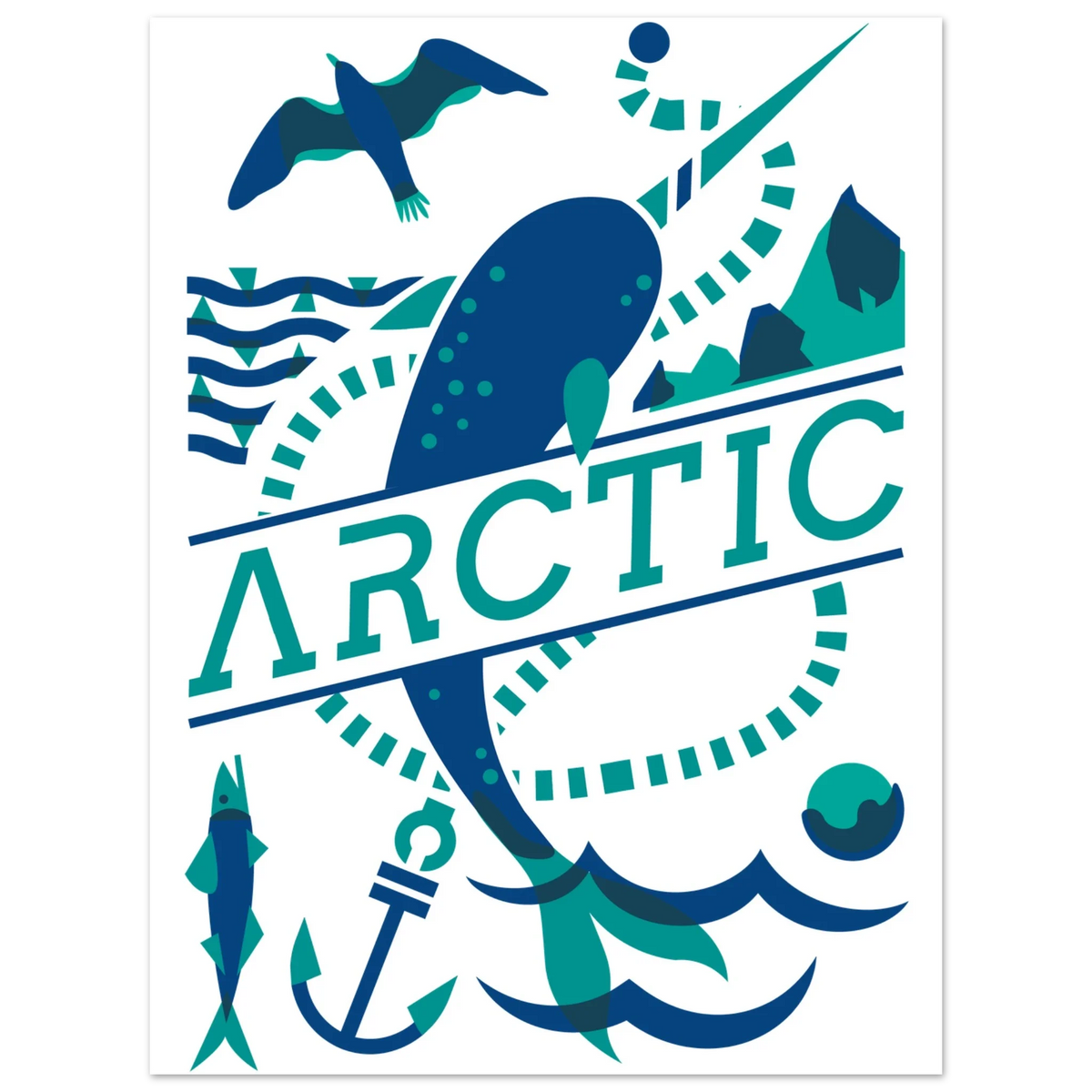Artic, papier poché de Julie Parmentier – visuel 3