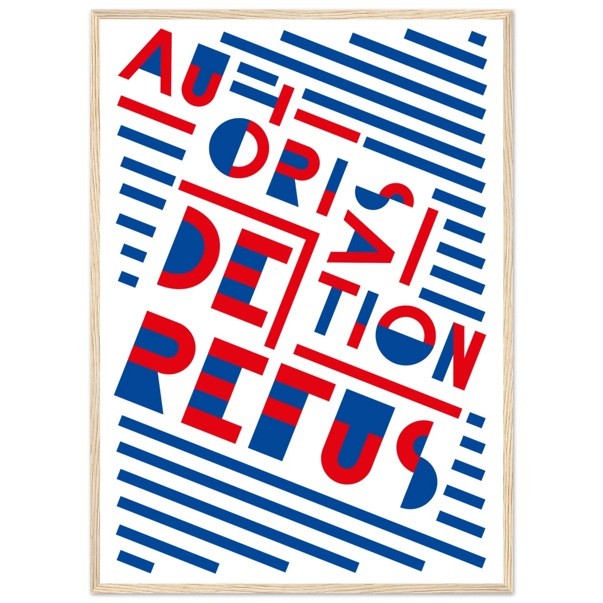 Autorisation, papier poché de Julie Parmentier encadré – visuel 2
