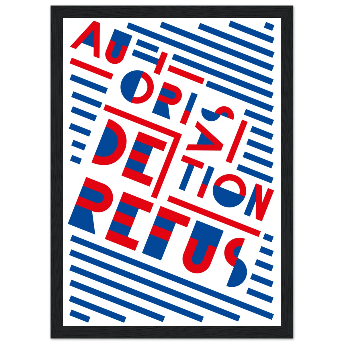 Autorisation, papier poché de Julie Parmentier encadré – visuel 4