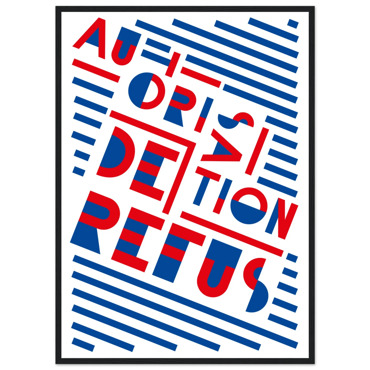 Autorisation, papier poché de Julie Parmentier encadré – visuel 7