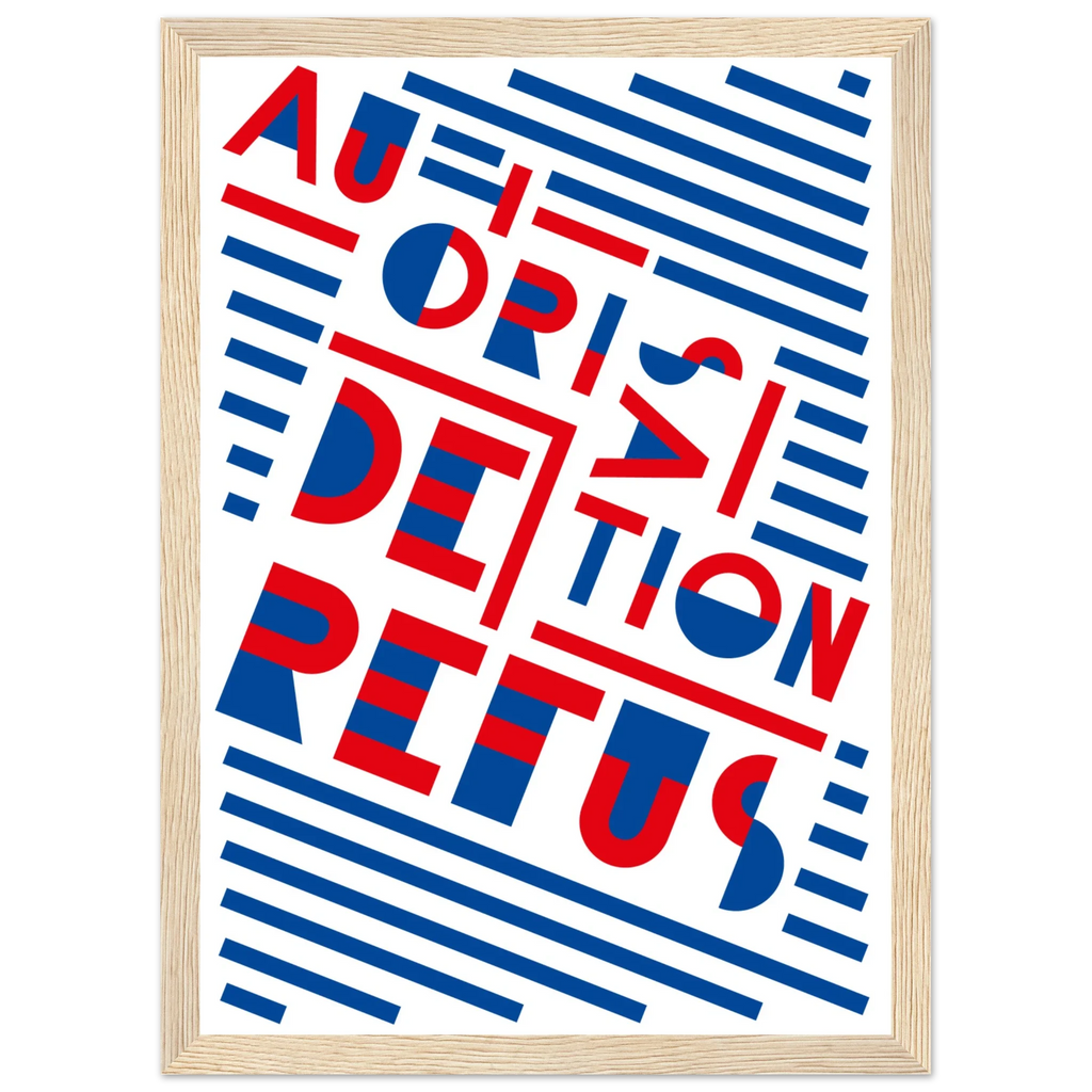 Autorisation, papier poché de Julie Parmentier encadré – visuel 8