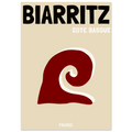 Affiche Biarritz Cote Basque, décoration murale voyage – visuel 2