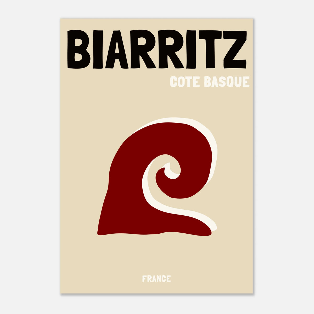 Affiche Biarritz Cote Basque, décoration murale voyage – visuel 5