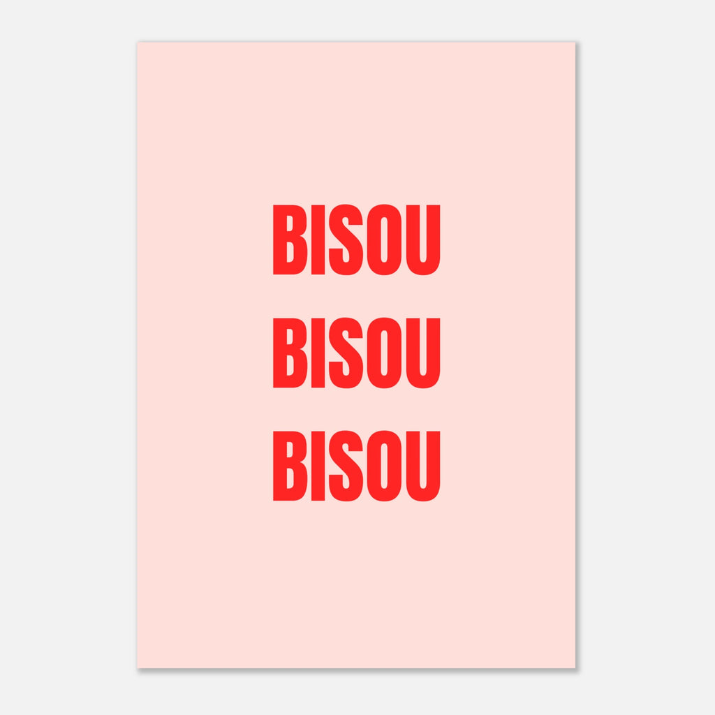 Affiche typographique « Bisou bisou bisou », ADR Gallery – visuel 3