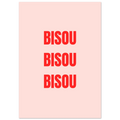 Affiche typographique « Bisou bisou bisou », ADR Gallery – visuel 4