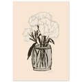Bouquet de fleur blanches, affiche illustrée d'Émilie J. Ouellet – visuel 5
