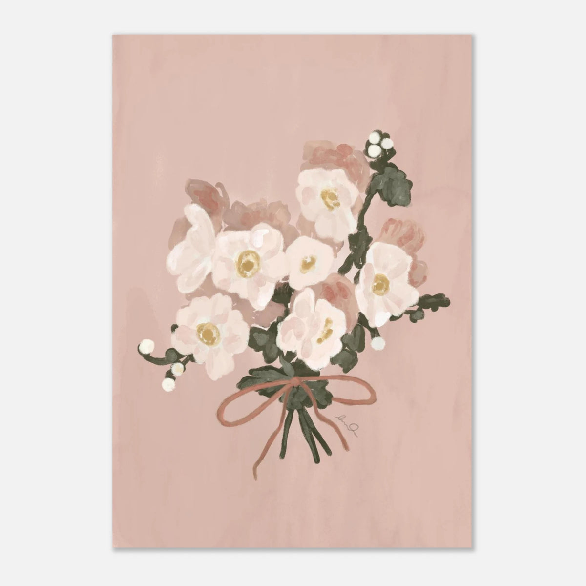 Bouquet de fleur fille, affiche illustrée d'Émilie J. Ouellet – visuel 10