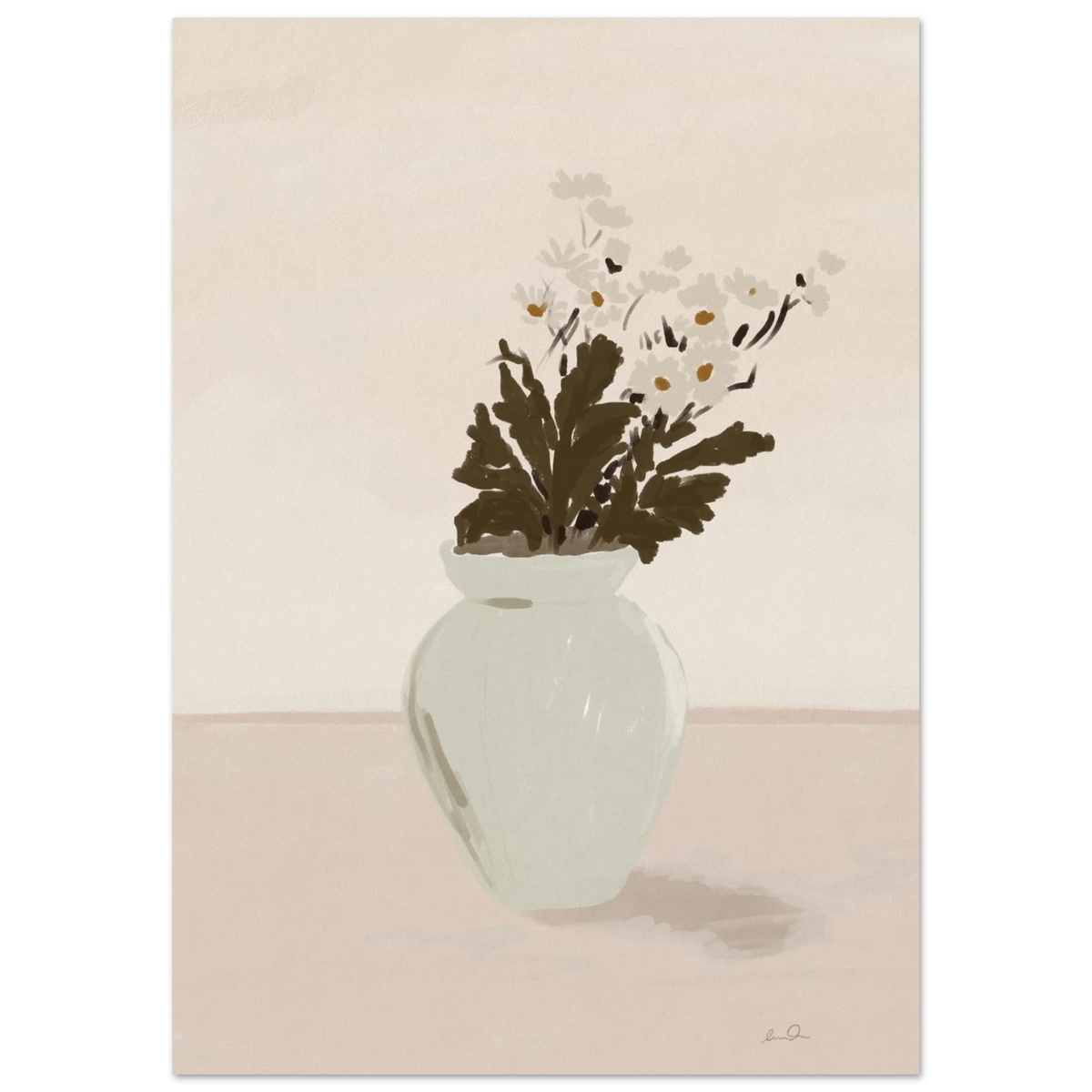 Bouquet de marguerites, affiche illustrée d'Émilie J. Ouellet – visuel 3