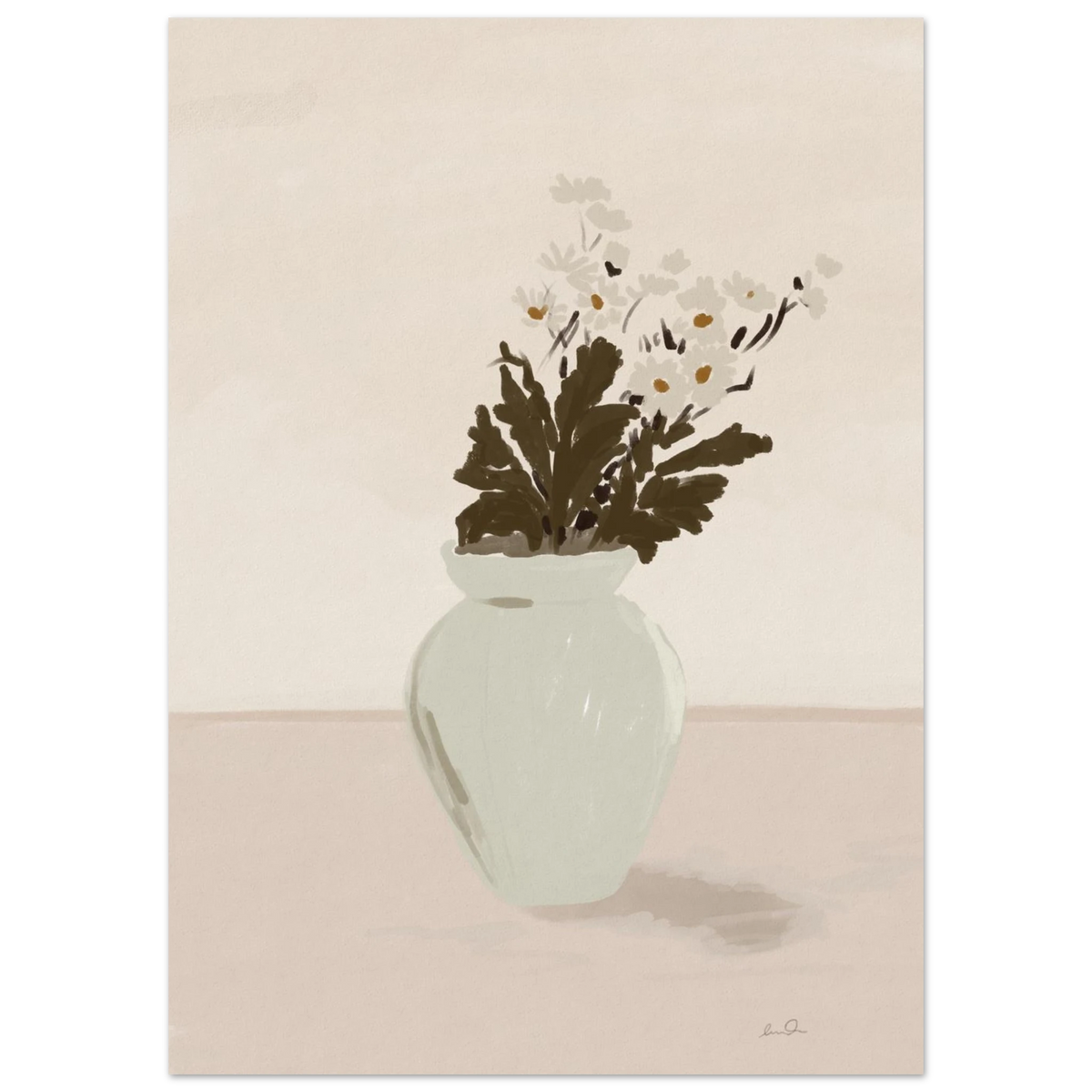 Bouquet de marguerites, affiche illustrée d'Émilie J. Ouellet – visuel 4