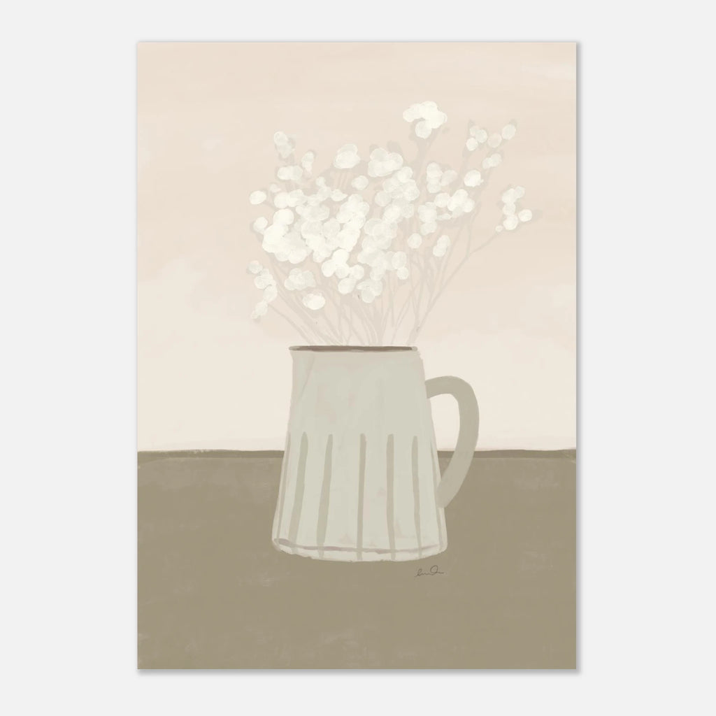 Bouquet de petites fleurs blanches, affiche illustrée d'Émilie J. Ouellet – visuel 10
