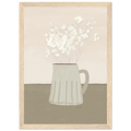 Bouquet de petites fleurs blanches, affiche illustrée d'Émilie J. Ouellet encadrée – visuel 8