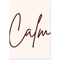 Affiche typographique « Calm », ADR Gallery – visuel 4