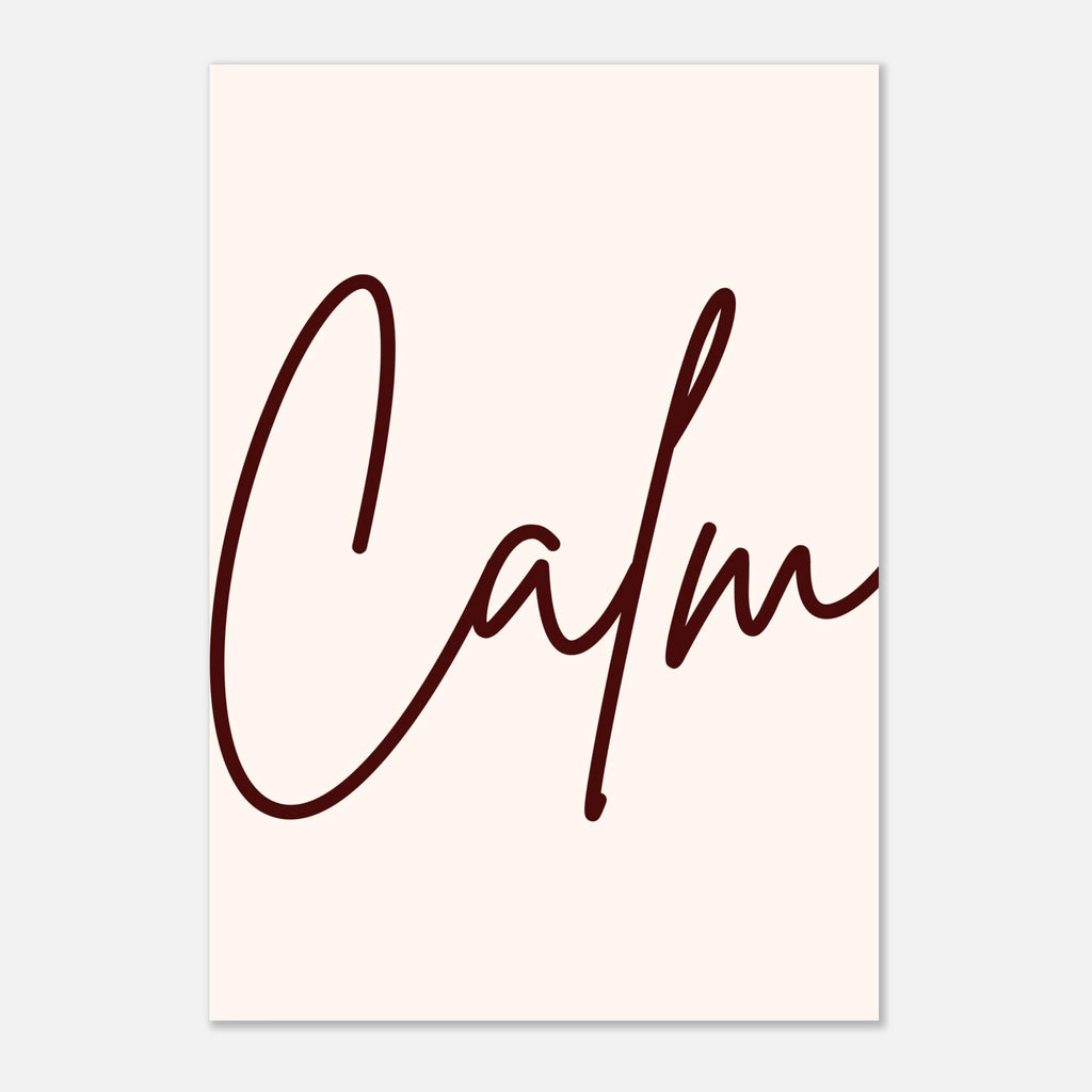 Affiche typographique « Calm », ADR Gallery – visuel 5