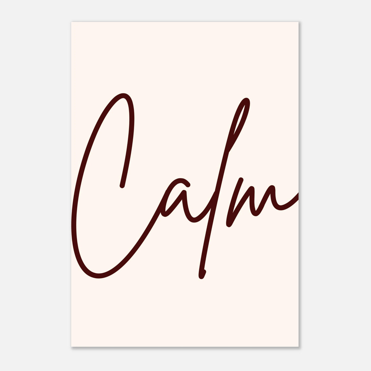Affiche typographique « Calm », ADR Gallery – visuel 5