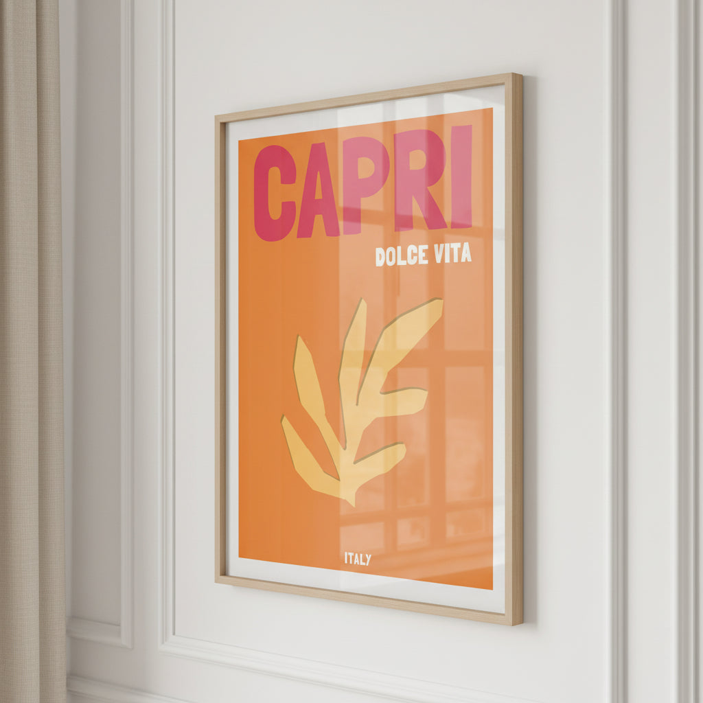 Affiche Capri Dolce Vita, décoration murale voyage – visuel 2
