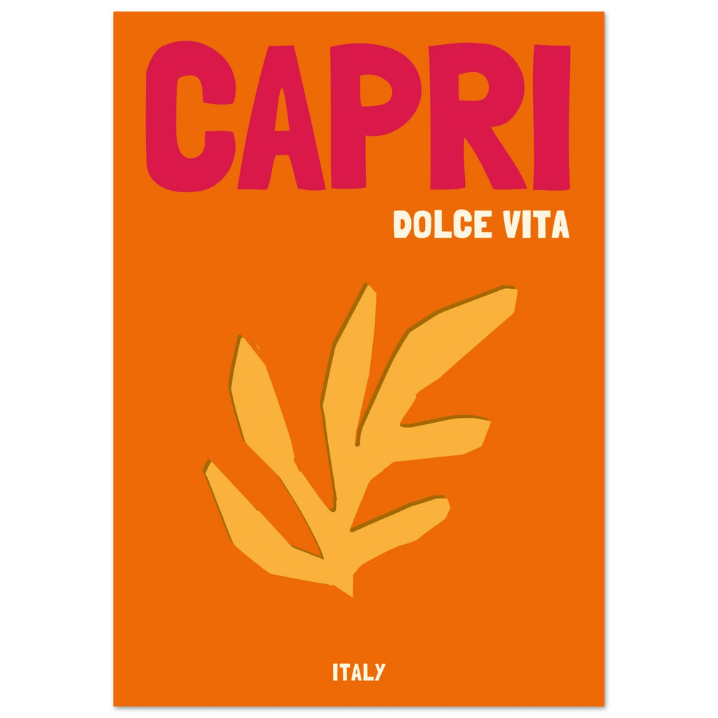 Affiche Capri Dolce Vita, décoration murale voyage – visuel 4