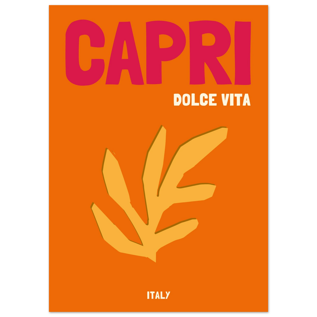 Affiche Capri Dolce Vita, décoration murale voyage – visuel 5