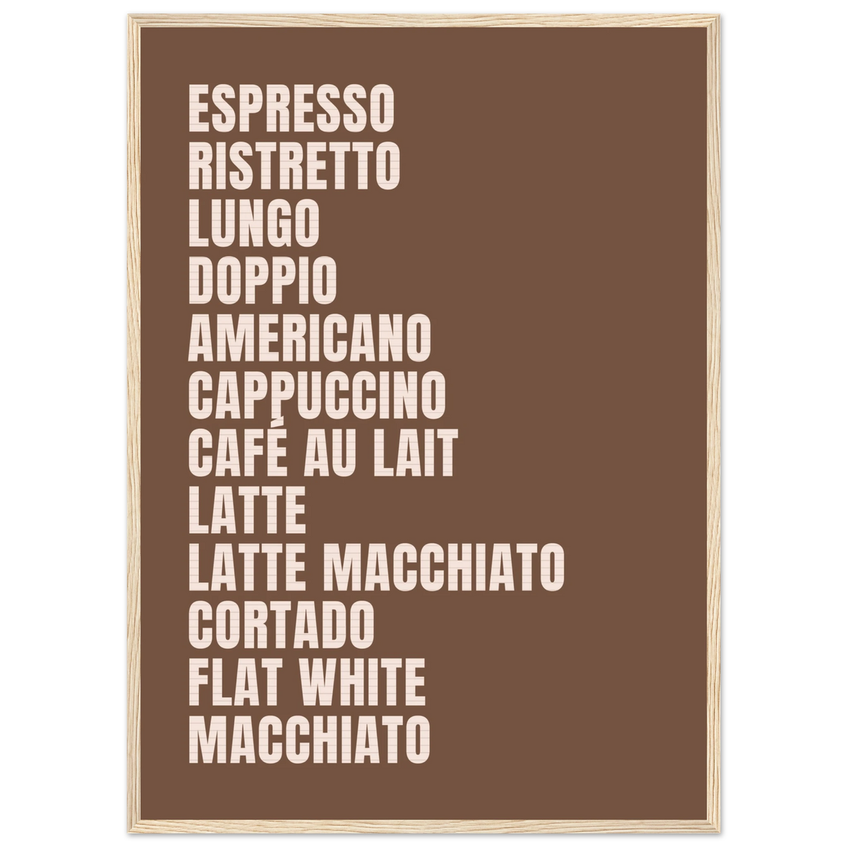 Coffee menu, affiche encadrée – visuel 10, ADR Gallery