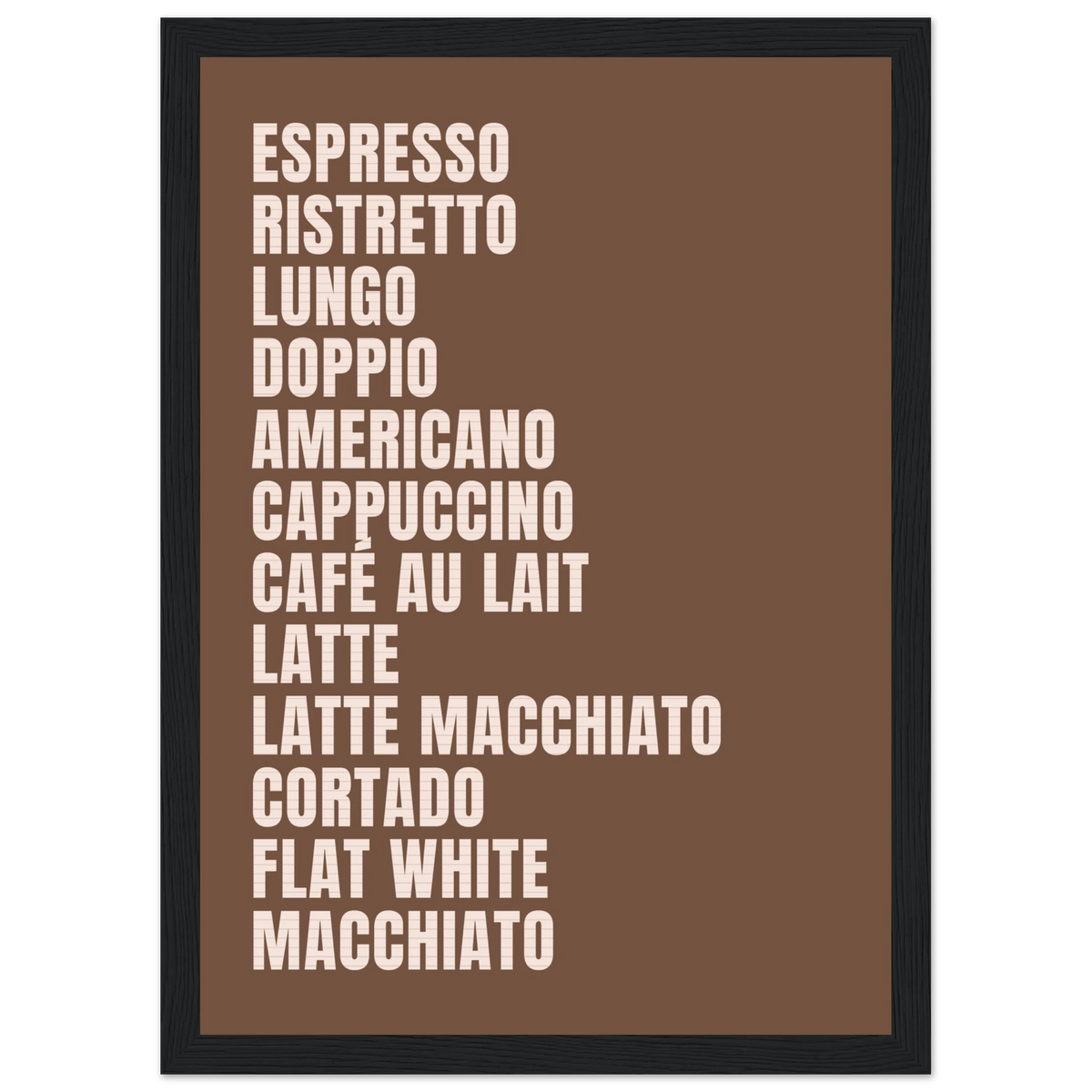 Coffee menu, affiche encadrée – visuel 7, ADR Gallery