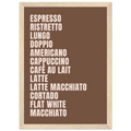 Coffee menu, affiche encadrée – visuel 8, ADR Gallery