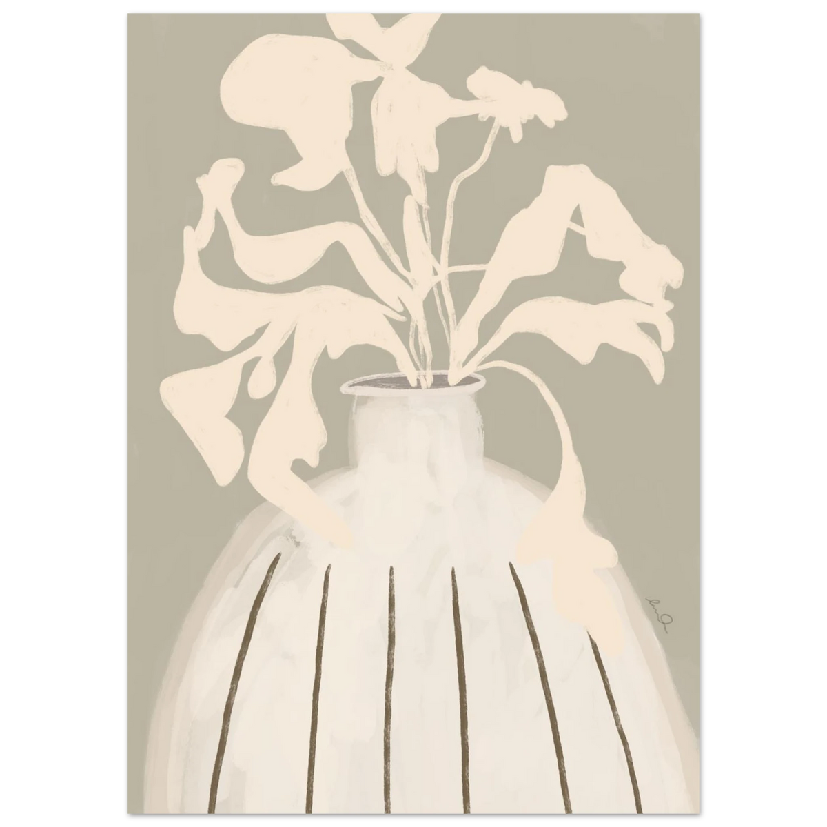 Composition florale, affiche illustrée d'Émilie J. Ouellet – visuel 2