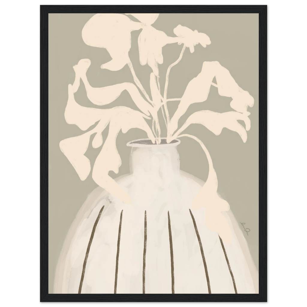 Composition florale, affiche illustrée d'Émilie J. Ouellet encadrée – visuel 10