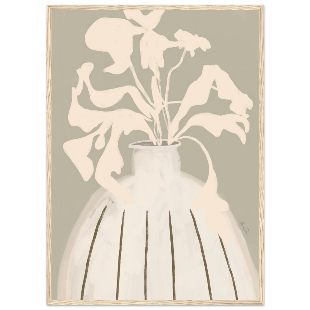 Composition florale, affiche illustrée d'Émilie J. Ouellet encadrée – visuel 11