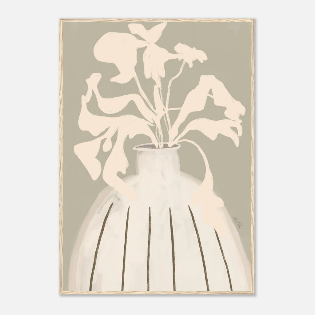 Composition florale, affiche illustrée d'Émilie J. Ouellet encadrée – visuel 3