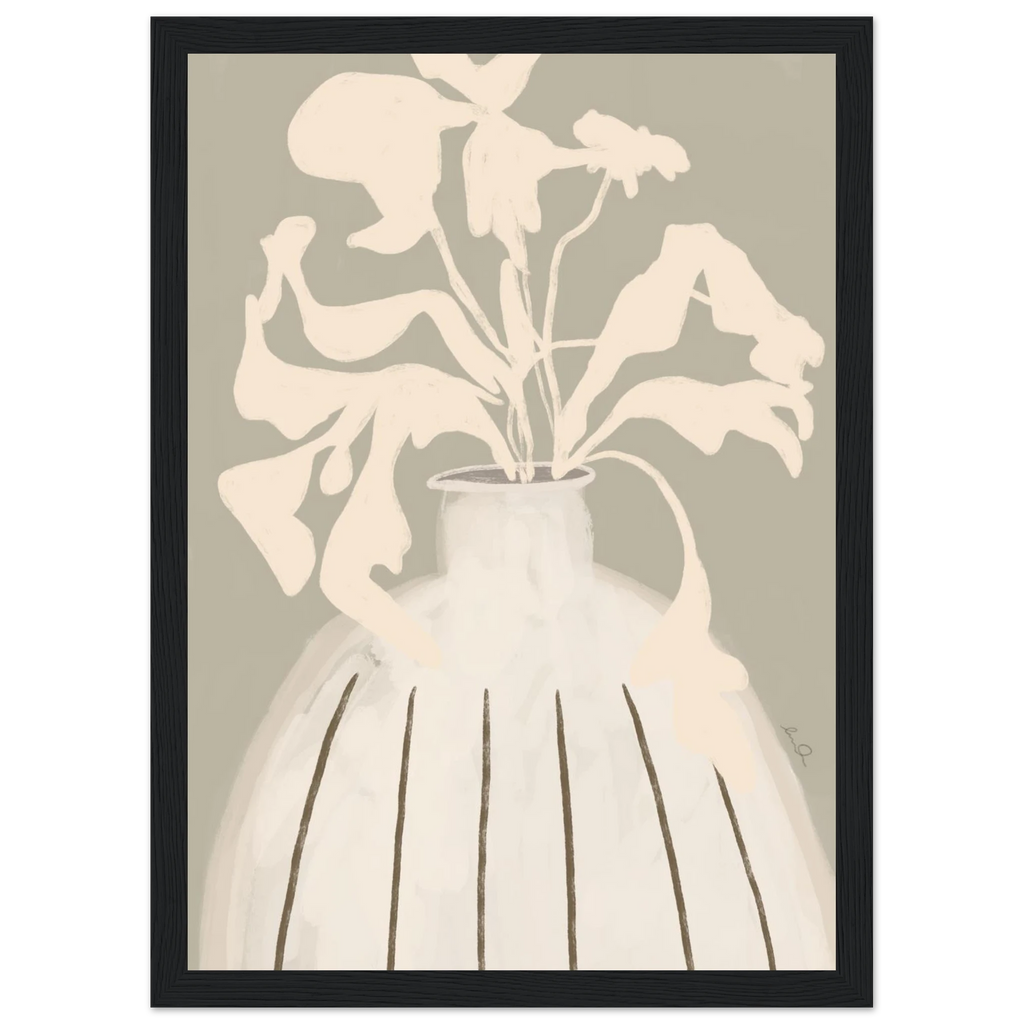 Composition florale, affiche illustrée d'Émilie J. Ouellet encadrée – visuel 6
