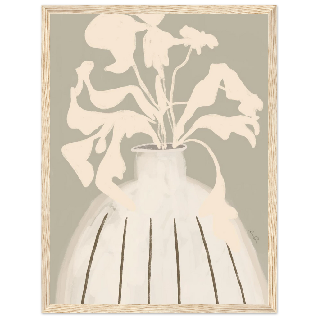 Composition florale, affiche illustrée d'Émilie J. Ouellet encadrée – visuel 7