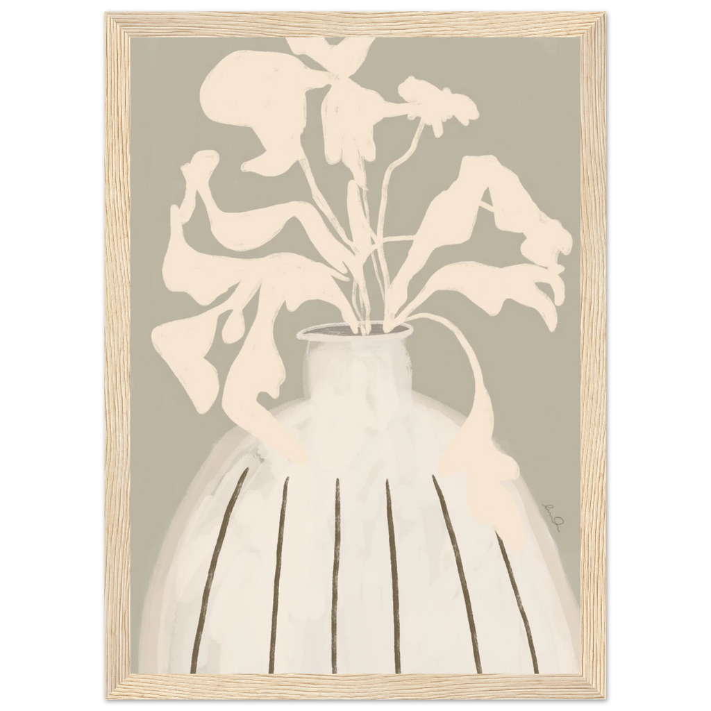 Composition florale, affiche illustrée d'Émilie J. Ouellet encadrée – visuel 8