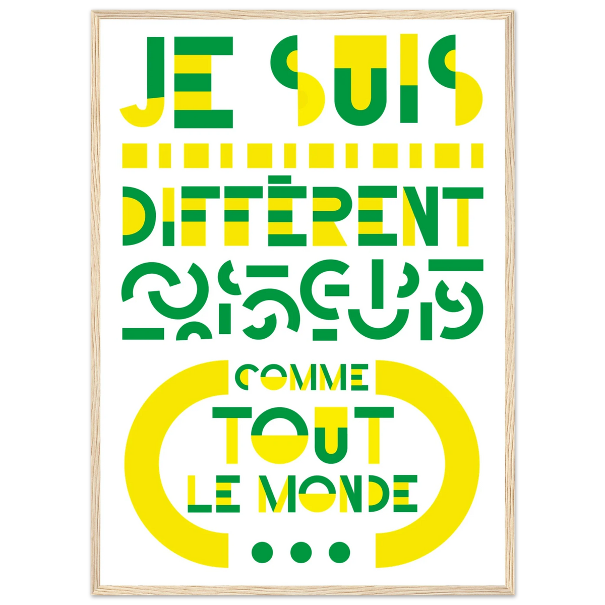 Différent, papier poché de Julie Parmentier encadré – visuel 2