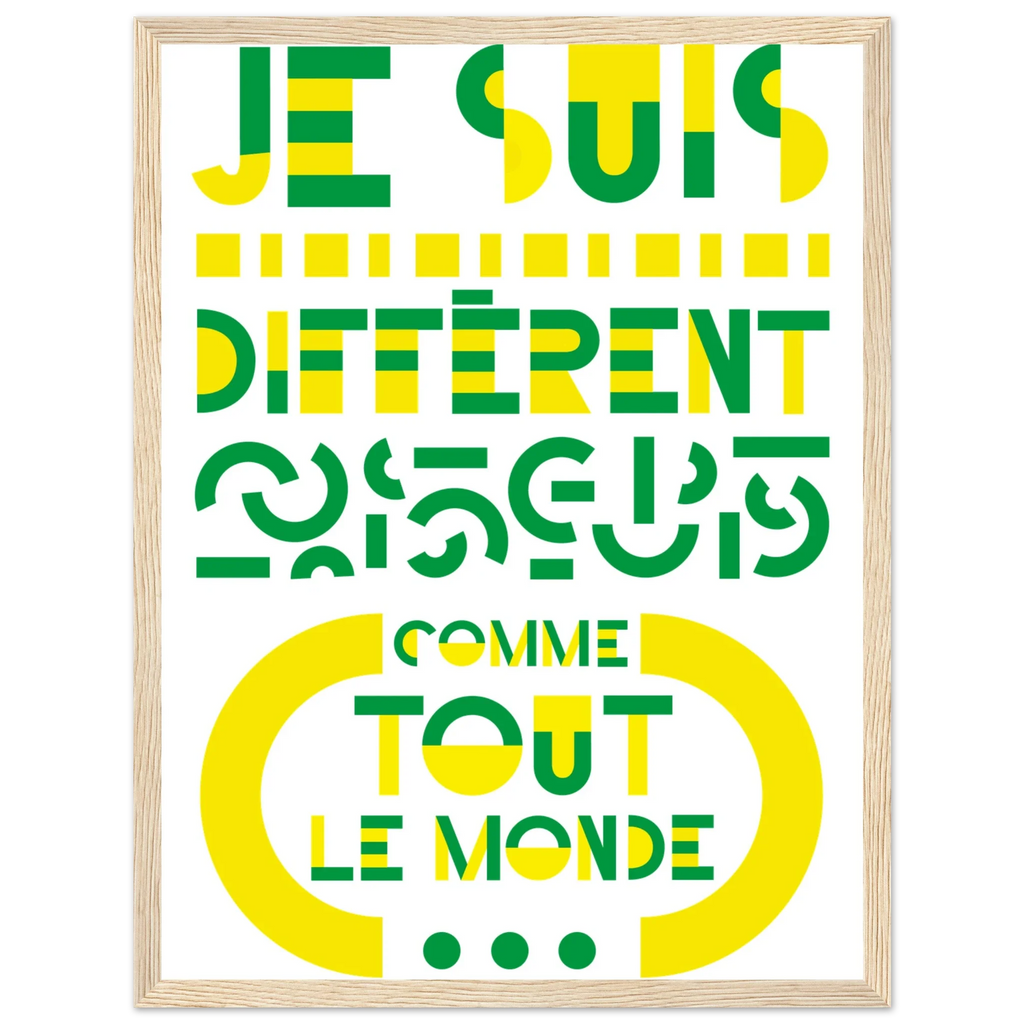 Différent, papier poché de Julie Parmentier encadré – visuel 5